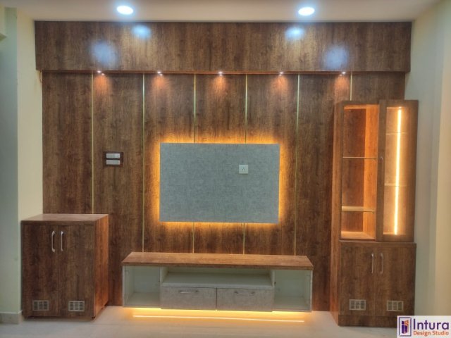 3bhk-tv-unit-design-Intura-Suncity-Hyderabad-live TV Unit Design Intura
